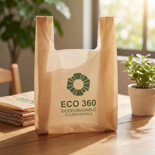 U handle Shopping Bag (Bio degradable)