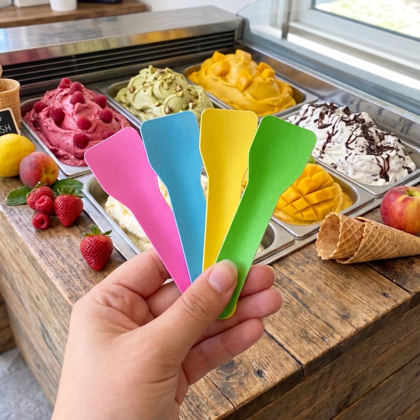 Colorful Gelato Ice-cream Spoons